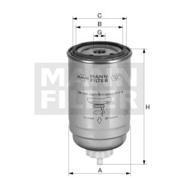 Mann-Filtre WK 9190 x - Yakıt Filtresi