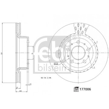 FEBI BILSTEIN 177006 - Fren Diski