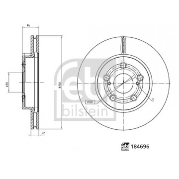 FEBI BILSTEIN 184696 - Fren Diski