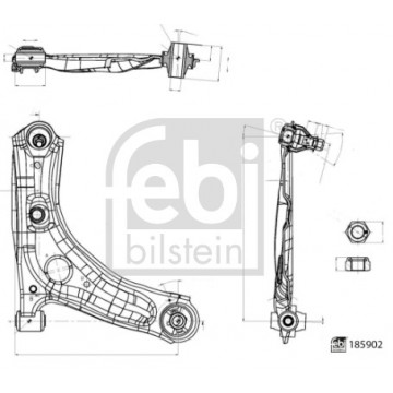 FEBI BILSTEIN 185902 - Kontrol/Arka Kol - Tekerlek Süspansiyonu