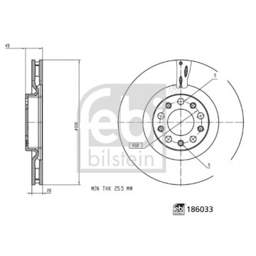 FEBI BILSTEIN 186033 - Fren Diski