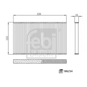 FEBI BILSTEIN 186254 - Filtre - Kabin Havası