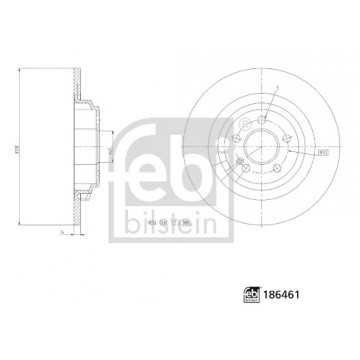 FEBI BILSTEIN 186461 - Fren Diski