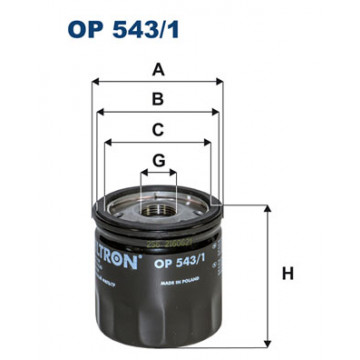 Filtron OP 543/1 - Yağ Filtresi