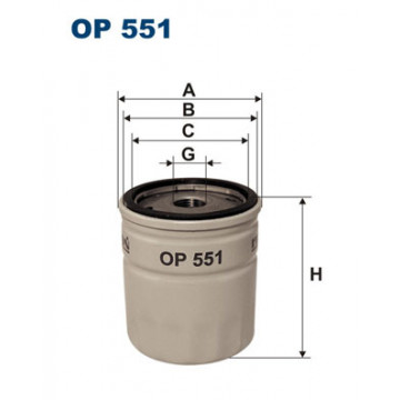 Filtron OP 551 - Yağ Filtresi