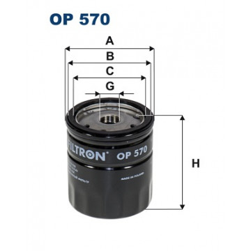 Filtron OP 570 - Yağ Filtresi
