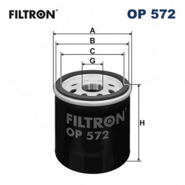 Filtron OP 572 - Yağ Filtresi
