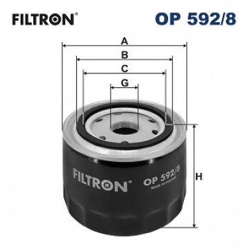 Filtron OP 592/8 - Yağ Filtresi