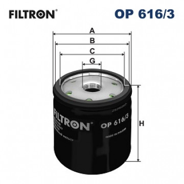 Filtron OP 616/3 - Yağ Filtresi