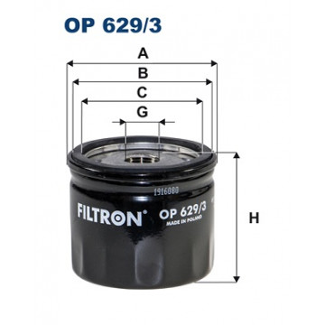 Filtron OP 629/3 - Yağ Filtresi