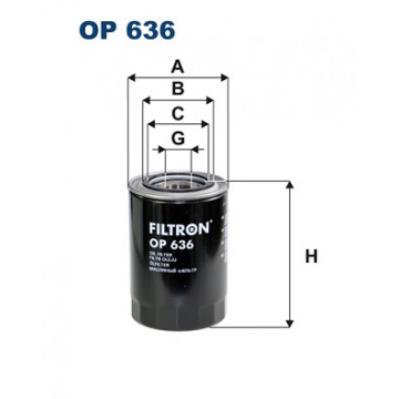 Filtron OP 636 - Yağ Filtresi