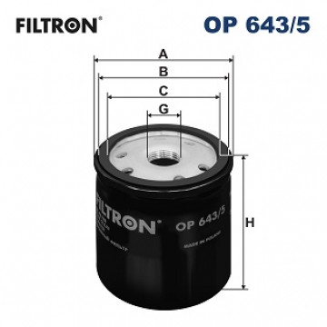 Filtron OP 643/5 - Yağ Filtresi