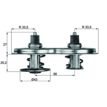 MAHLE - TX 33 88D - Termostat