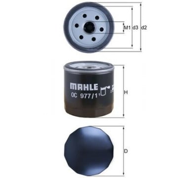 MAHLE - OC 977/1 - Yağ Filtresi