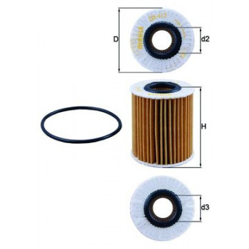 MAHLE - OX 413D2 - Yağ Filtresi