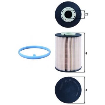MAHLE - KX 393D - Yakıt filtresi