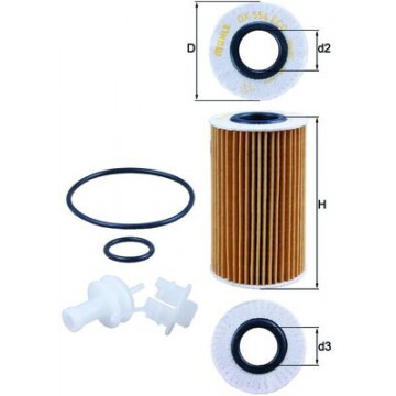 MAHLE - OX 554D2 - Yağ Filtresi