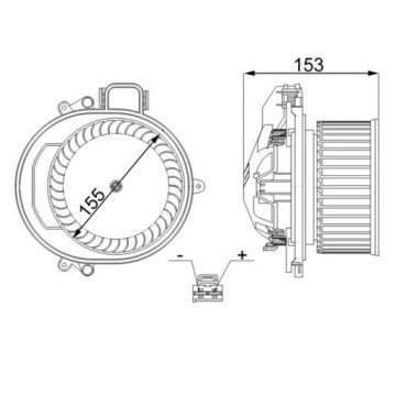 MAHLE - AB 257 000S - Kalorifer motoru