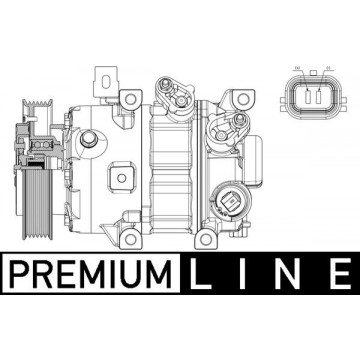 MAHLE - ACP 635 000P - Kompresör, klima