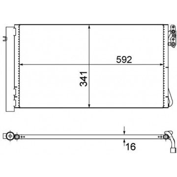 MAHLE - AC 414 001S - Klima Kondansatörü
