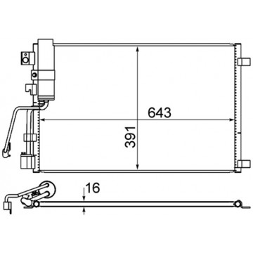 MAHLE - AC 605 000S - Klima Kondansatörü