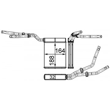 MAHLE - AH 199 000S - İç mekan ısı eşanjörü
