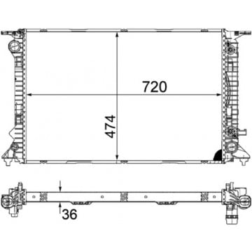 MAHLE - CR 1134 000S - Radyatör