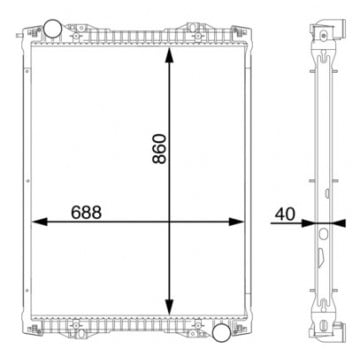 MAHLE - CR 1175 000S - Radyatör