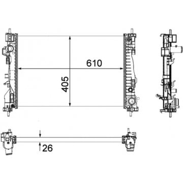 MAHLE - CR 1178 000P - Radyatör