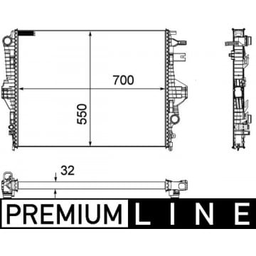 MAHLE - CR 1184 000P - Radyatör