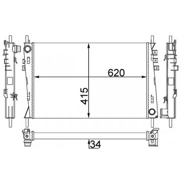 MAHLE - CR 1348 000S - Radyatör