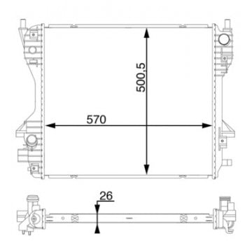 MAHLE - CR 1200 000S - Radyatör