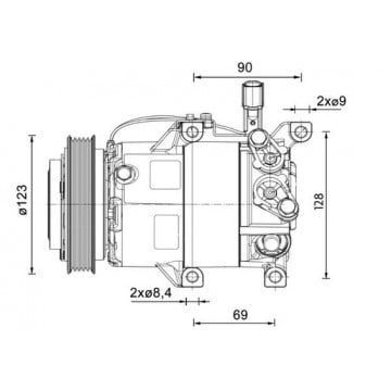 MAHLE - ACP 1459 000P - Kompresör, klima