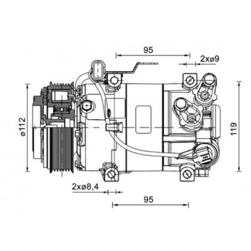 MAHLE - ACP 1461 000P - Kompresör, klima