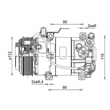MAHLE - ACP 1462 000P - Kompresör, klima