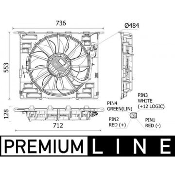 MAHLE - CFF 535 000P - Radyatör Fanı