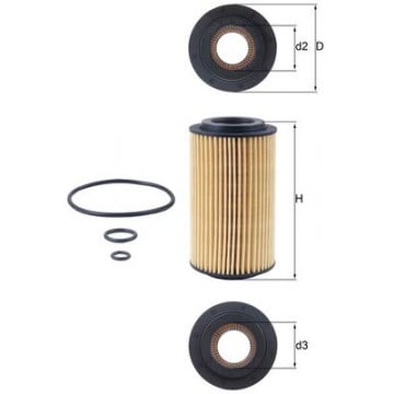 MAHLE - OX 153D3 - Yağ Filtresi