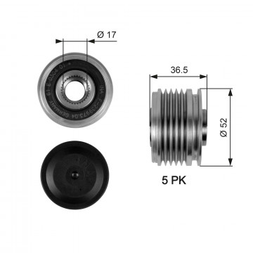 GATES OAP7064 - Alternatör Serbest Tekerlek Kavraması