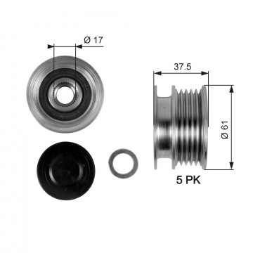 GATES OAP7108 - Alternatör Serbest Tekerlek Kavraması