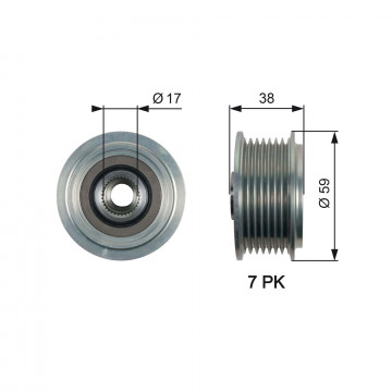 GATES OAP7169 - Alternatör Serbest Tekerlek Kavraması
