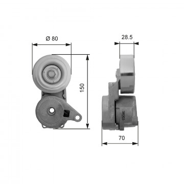 GATES T38413 - Kayış Gergisi, V-Kayışı