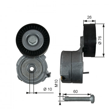 GATES T38423 - Gergi Kasnağı, V-Kayışı