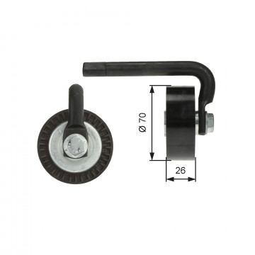 GATES T39012 - Gergi Kasnağı, V-Kayışı