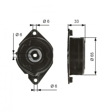 GATES T39013 - Gergi Kasnağı, V-Kayışı