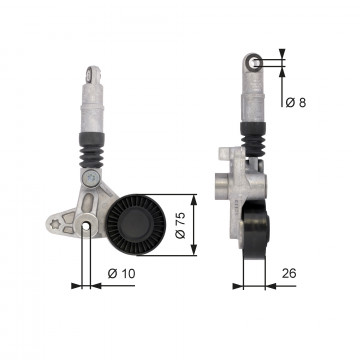 GATES T39099 - Gergi Kasnağı, V-Kayışı