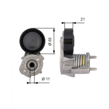 GATES T39118 - Gergi Kasnağı, V-Kayışı