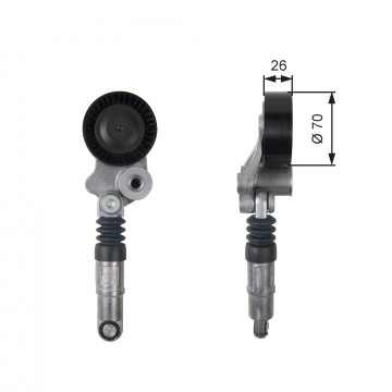 GATES T39158 - Gergi Kasnağı, V-Kayışı