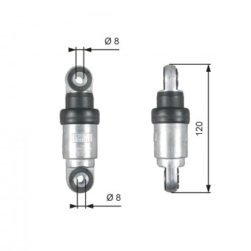 GATES T39215 - Titreşim Sönümleyici, V-Kayışı