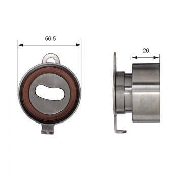 GATES T41011 - Gergi Kasnağı, Triger Kayışı