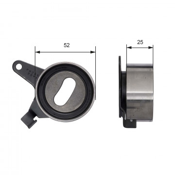 GATES T41031 - Gergi Kasnağı, Triger Kayışı